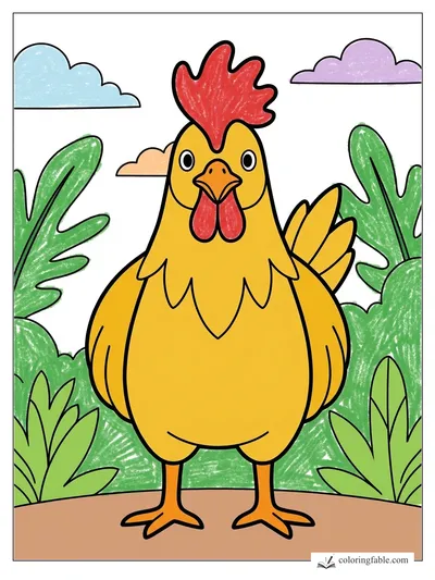 Colored example of this coloring page