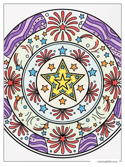 Colored example of this coloring page