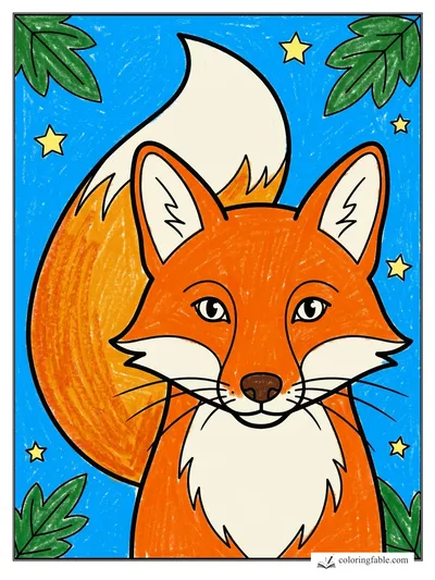 Colored example of this coloring page