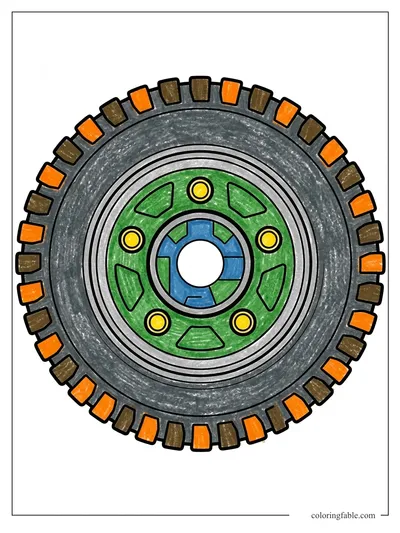 Colored example of this coloring page