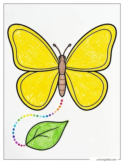 Colored example of this coloring page
