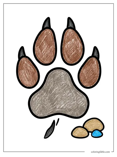 Colored example of this coloring page