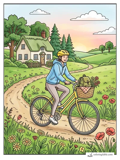 Colored example of this coloring page