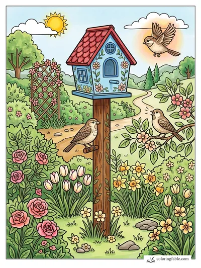 Colored example of this coloring page