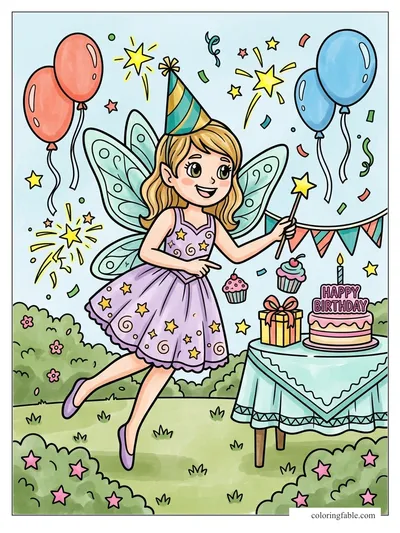 Colored example of this coloring page