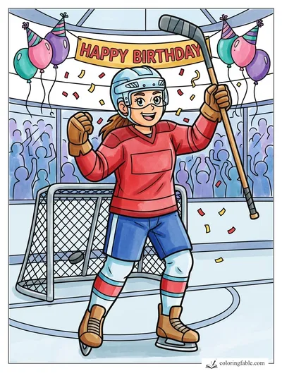 Colored example of this coloring page