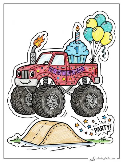 Colored example of this coloring page