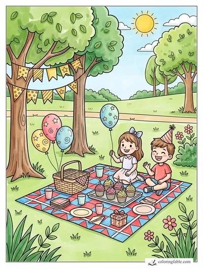 Colored example of this coloring page