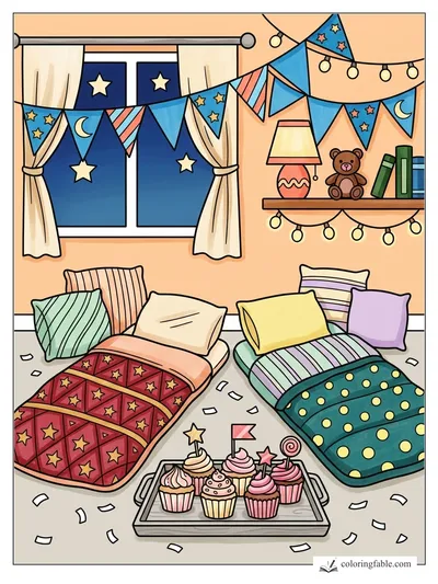 Colored example of this coloring page
