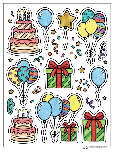 Colored example of this coloring page