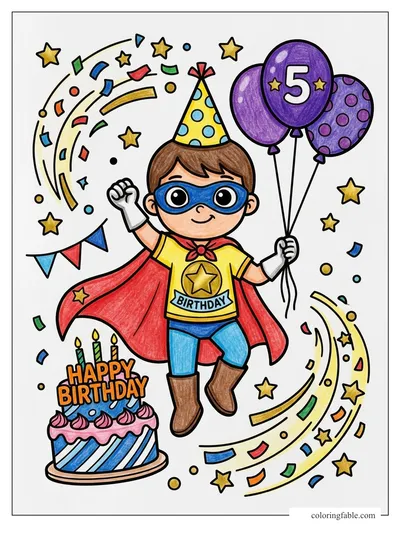 Colored example of this coloring page