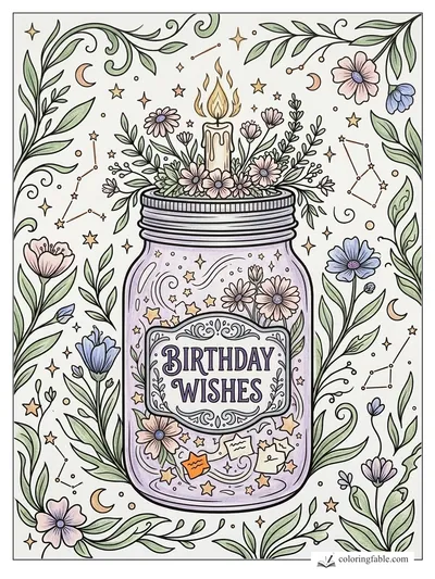 Colored example of this coloring page