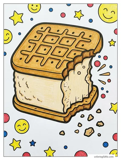 Colored example of this coloring page