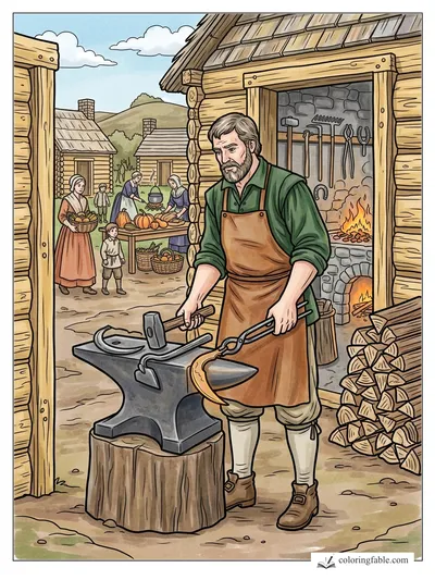 Colored example of this coloring page