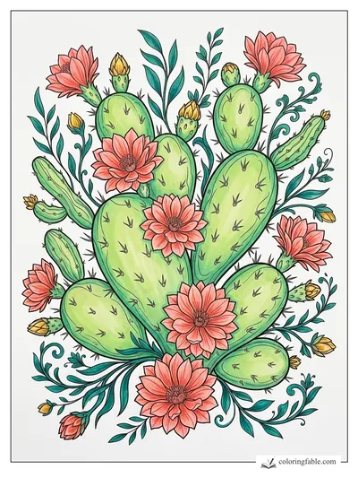 Colored example of this coloring page