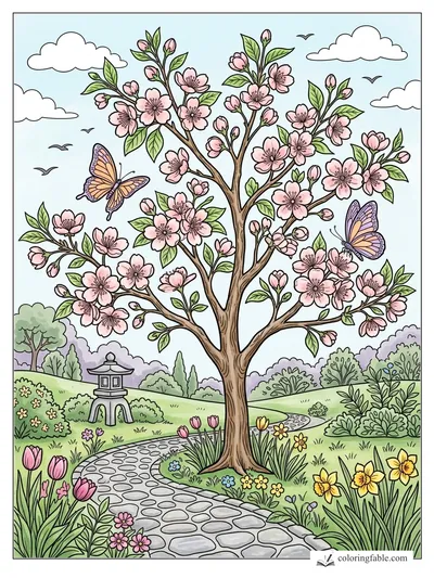 Colored example of this coloring page