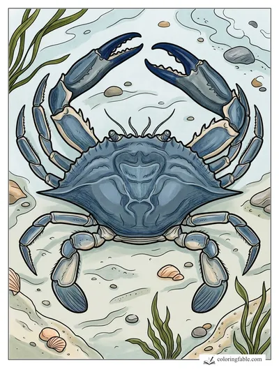 Colored example of this coloring page