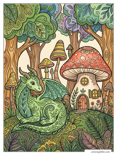 Colored example of this coloring page