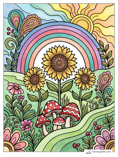 Colored example of this coloring page