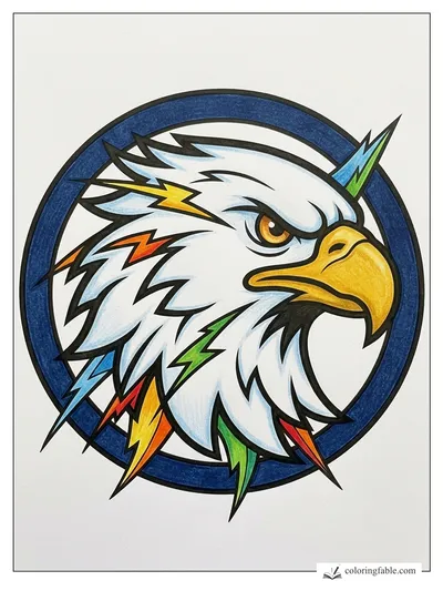 Colored example of this coloring page
