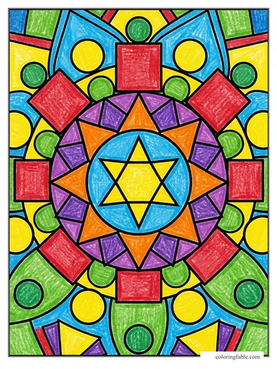 Colored example of this coloring page
