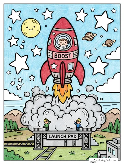 Colored example of this coloring page