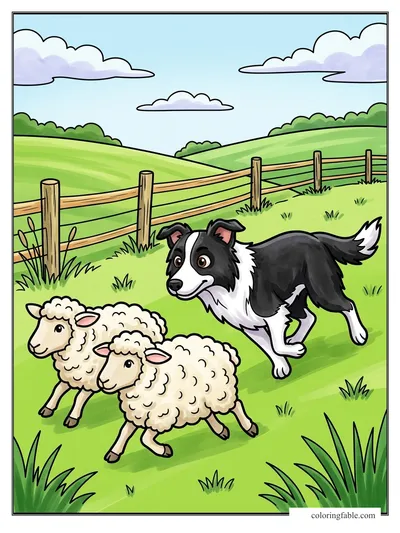 Colored example of this coloring page