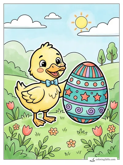 Colored example of this coloring page