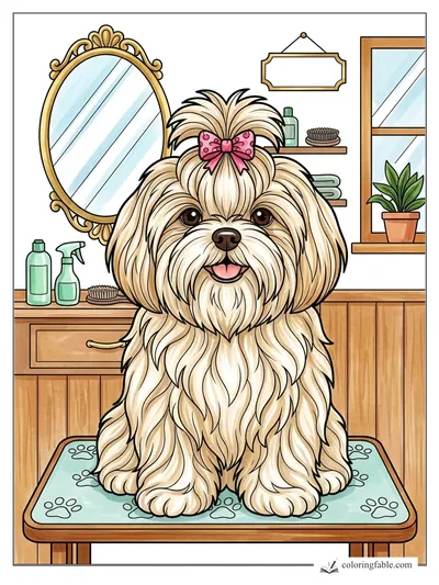 Colored example of this coloring page