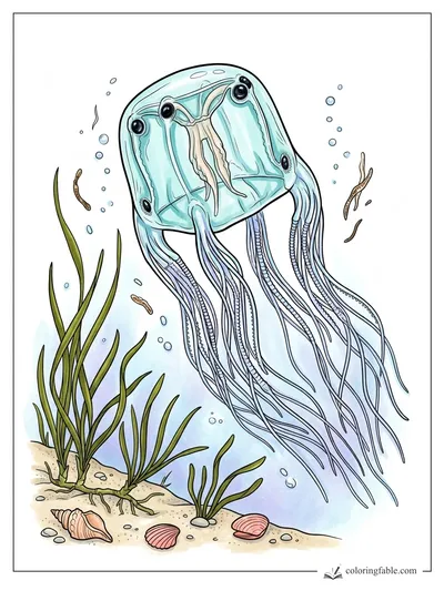 Colored example of this coloring page