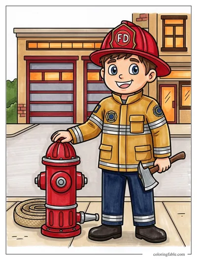 Colored example of this coloring page
