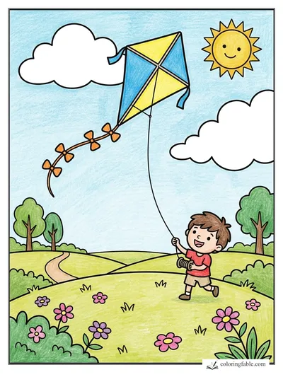 Colored example of this coloring page
