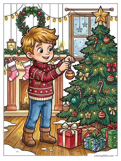 Colored example of this coloring page