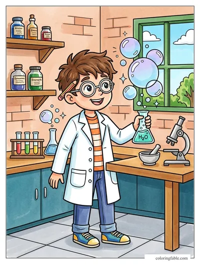 Colored example of this coloring page