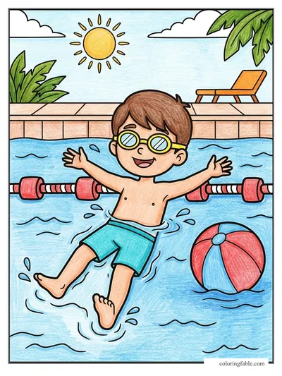 Colored example of this coloring page