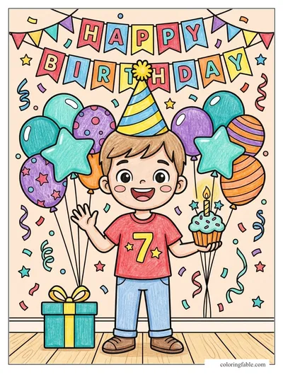 Colored example of this coloring page