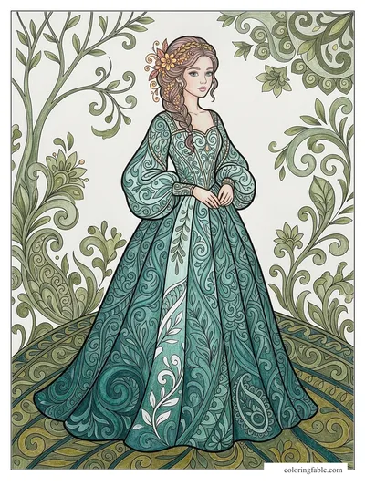 Colored example of this coloring page