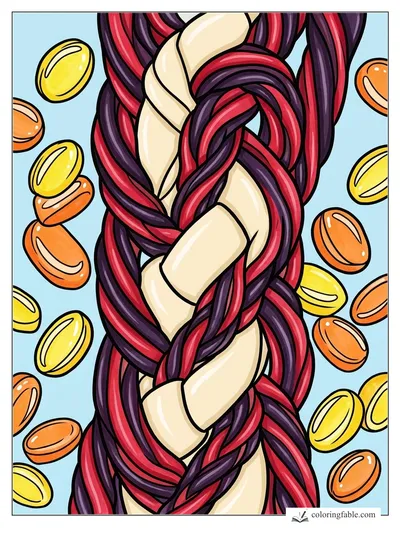 Colored example of this coloring page