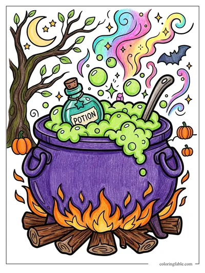 Colored example of this coloring page