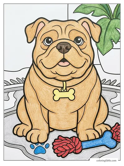 Colored example of this coloring page
