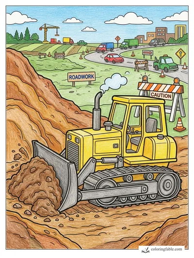 Colored example of this coloring page
