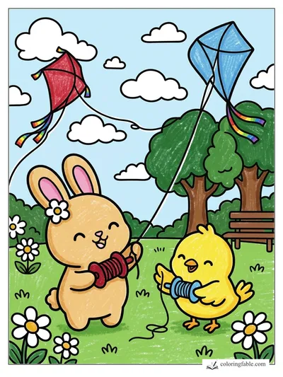 Colored example of this coloring page