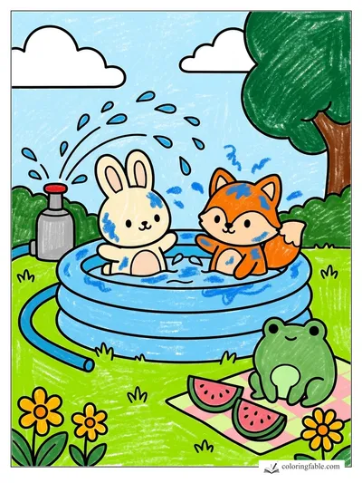 Colored example of this coloring page