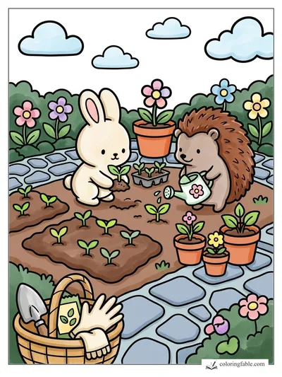 Colored example of this coloring page