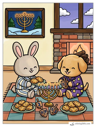 Colored example of this coloring page