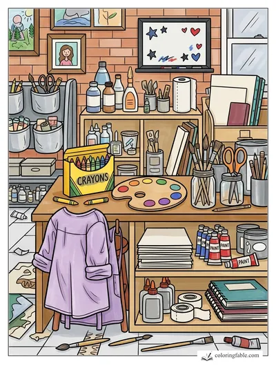 Colored example of this coloring page