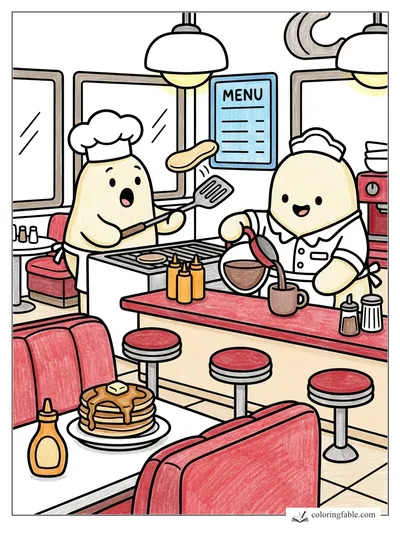 Colored example of this coloring page