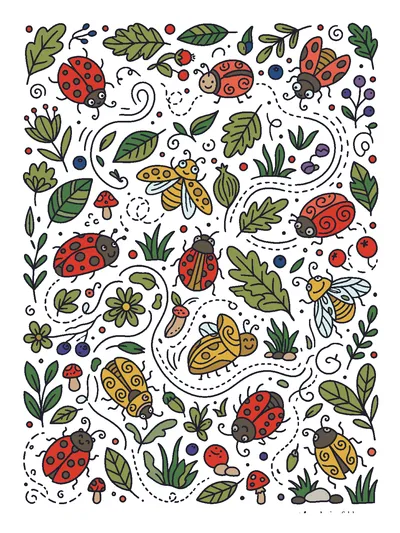 Finished color by number solution
