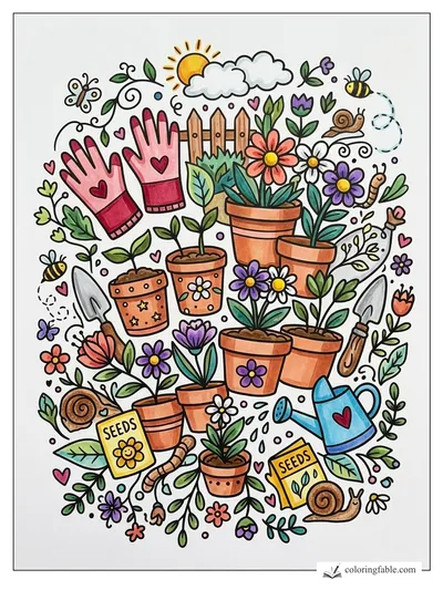 Colored example of this coloring page
