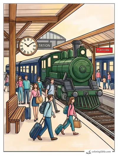 Colored example of this coloring page